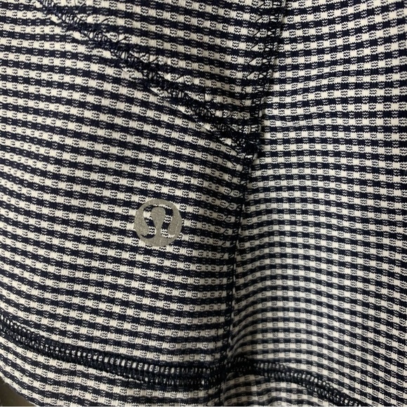 Lululemon womens Forme Full zip Navy gingham jacket 4 - Picture 8 of 9